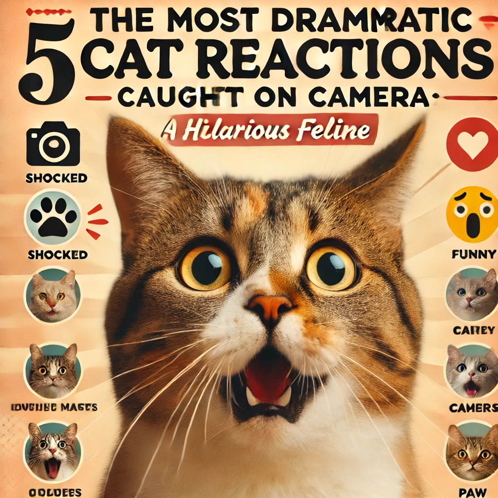 The 5 Most Dramatic Cat Reactions Caught on Camera: A Compilation of Hilarious Feline Moments