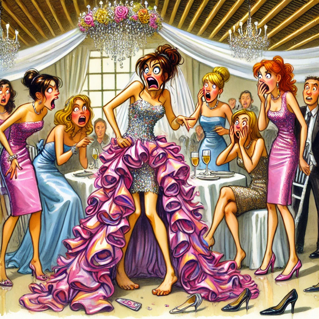 Bridesmaid’s Dress Disaster Sparks Viral Debate Over Style Choices and Wedding Etiquette