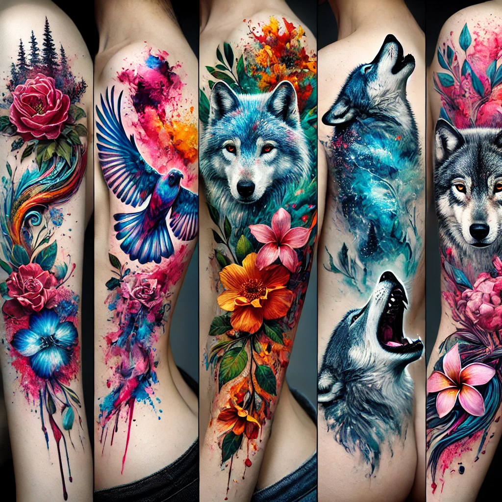 5 Mesmerizing Watercolor Tattoos That Look Like Real Paintings: A Showcase of Artistic Ink