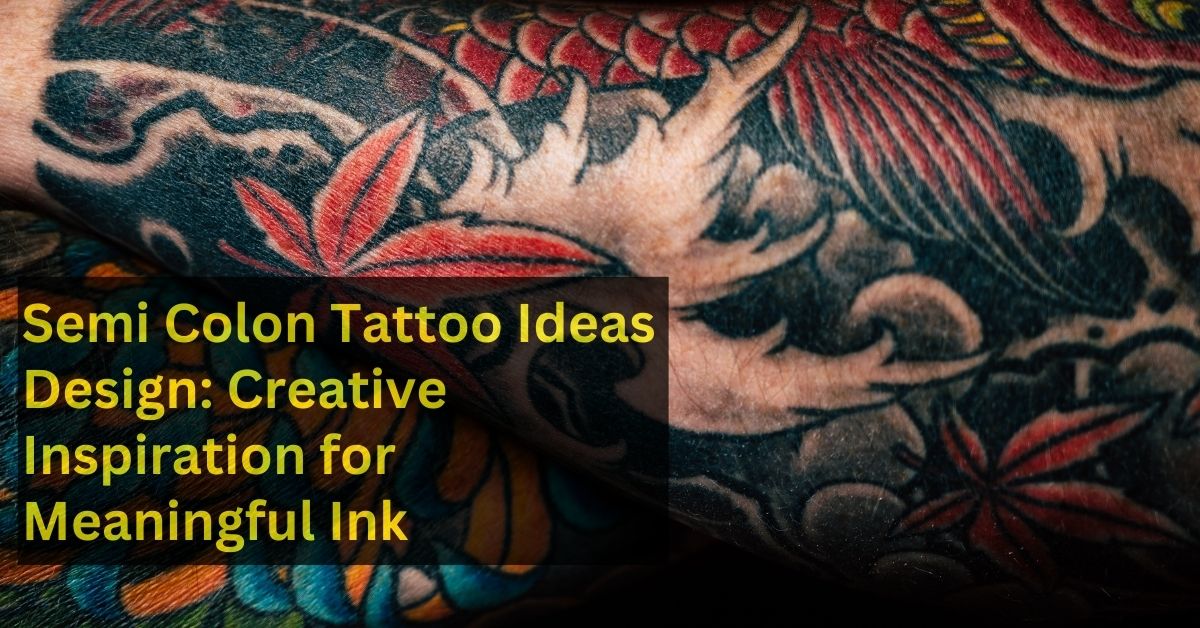 Semi Colon Tattoo Ideas Design