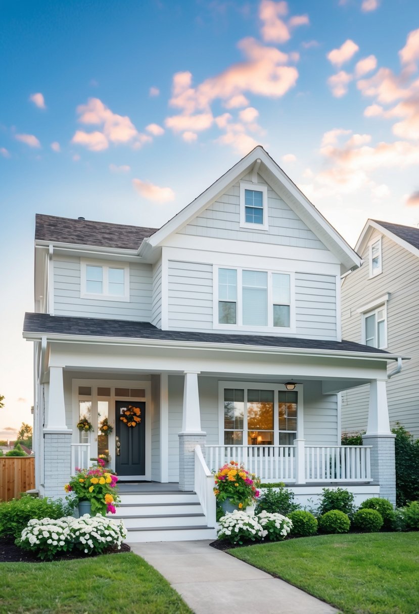 A clean, well-maintained home with fresh flowers and open windows